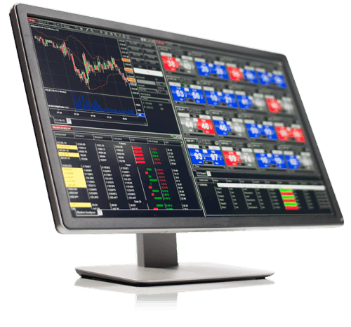 NinjaTrader trading platform shown on a monitor